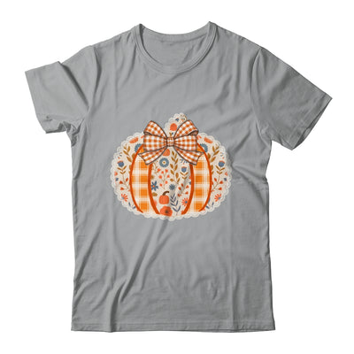 Preppy Floral Fall Pumpkin Vintage Floral Autumn Coquette Shirt & Sweatshirt | siriusteestore