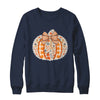 Preppy Floral Fall Pumpkin Vintage Floral Autumn Coquette Shirt & Sweatshirt | siriusteestore