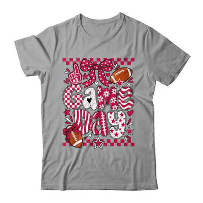 Preppy Game Day Football Girly Bow Team Spirit Girls Maroon Shirt & Hoodie | siriusteestore
