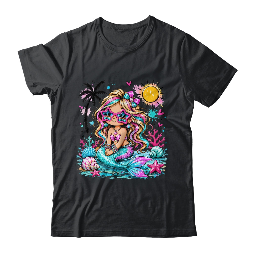Preppy Mermaid Beach Summer Cute Vacation Girl Women Shirt & Tank Top | siriusteestore