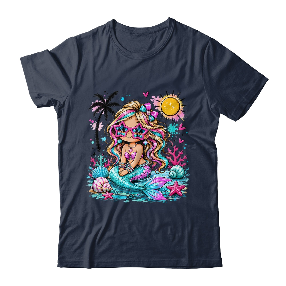 Preppy Mermaid Beach Summer Cute Vacation Girl Women Shirt & Tank Top | siriusteestore