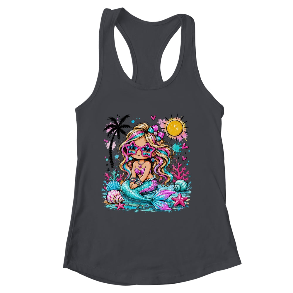 Preppy Mermaid Beach Summer Cute Vacation Girl Women Shirt & Tank Top | siriusteestore
