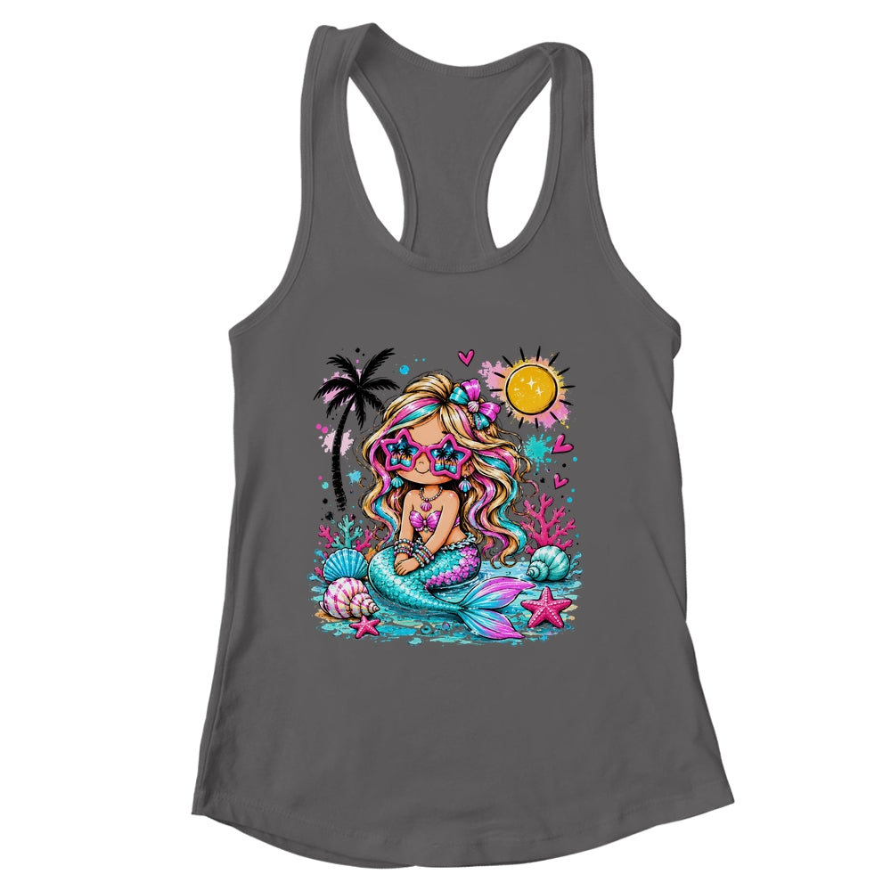 Preppy Mermaid Beach Summer Cute Vacation Girl Women Shirt & Tank Top | siriusteestore