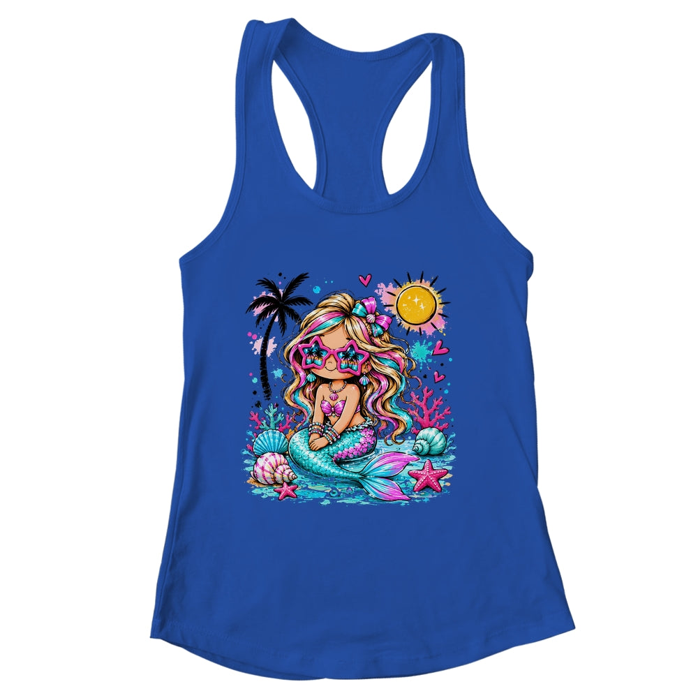 Preppy Mermaid Beach Summer Cute Vacation Girl Women Shirt & Tank Top | siriusteestore
