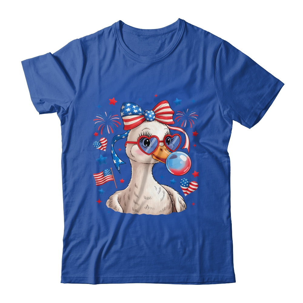 Preppy Patriotic Goose Coquette 4th Of July American Duck Shirt & Tank Top | siriusteestore