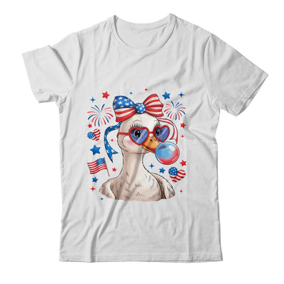 Preppy Patriotic Goose Coquette 4th Of July American Duck Shirt & Tank Top | siriusteestore