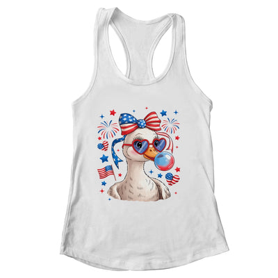 Preppy Patriotic Goose Coquette 4th Of July American Duck Shirt & Tank Top | siriusteestore