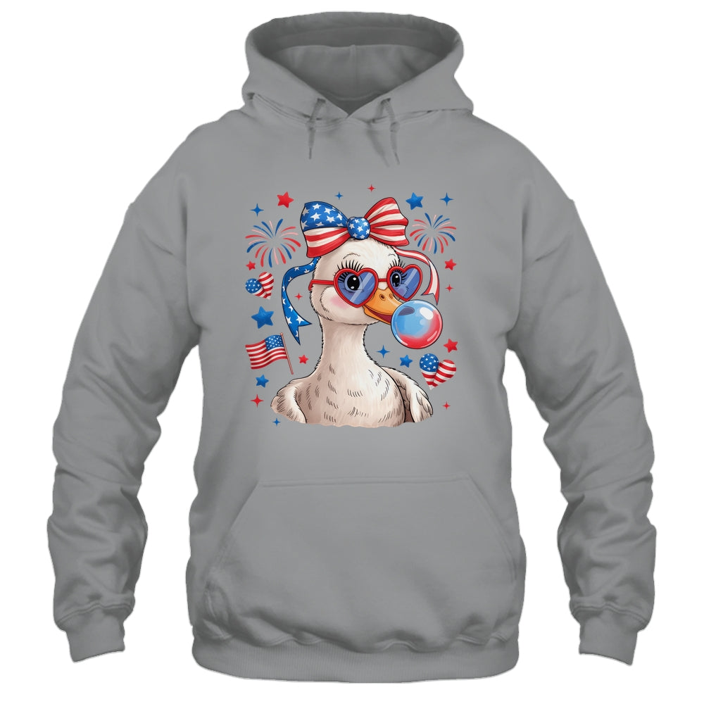 Preppy Patriotic Goose Coquette 4th Of July American Duck Shirt & Tank Top | siriusteestore