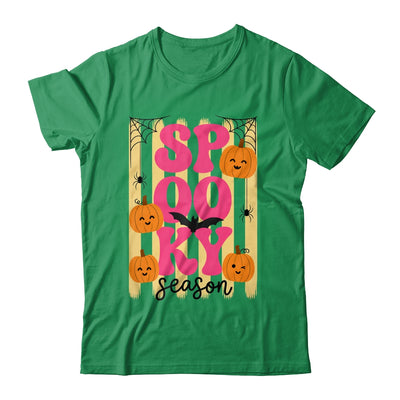 Preppy Spooky Season Fall Design Girly Halloween Striped Shirt & Sweatshirt | siriusteestore