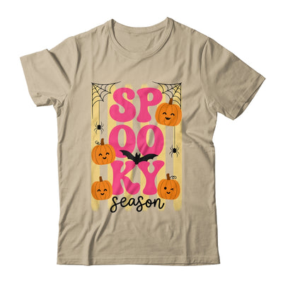 Preppy Spooky Season Fall Design Girly Halloween Striped Shirt & Sweatshirt | siriusteestore