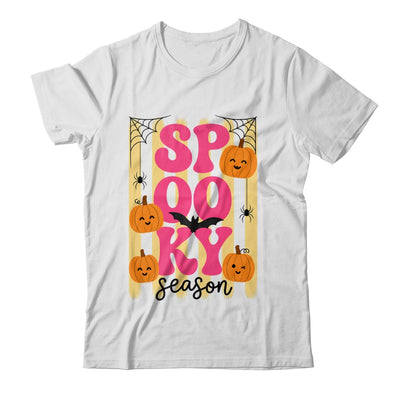 Preppy Spooky Season Fall Design Girly Halloween Striped Shirt & Sweatshirt | siriusteestore