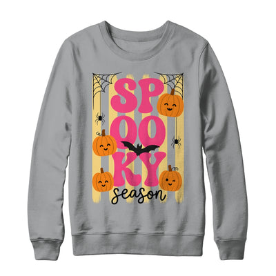 Preppy Spooky Season Fall Design Girly Halloween Striped Shirt & Sweatshirt | siriusteestore