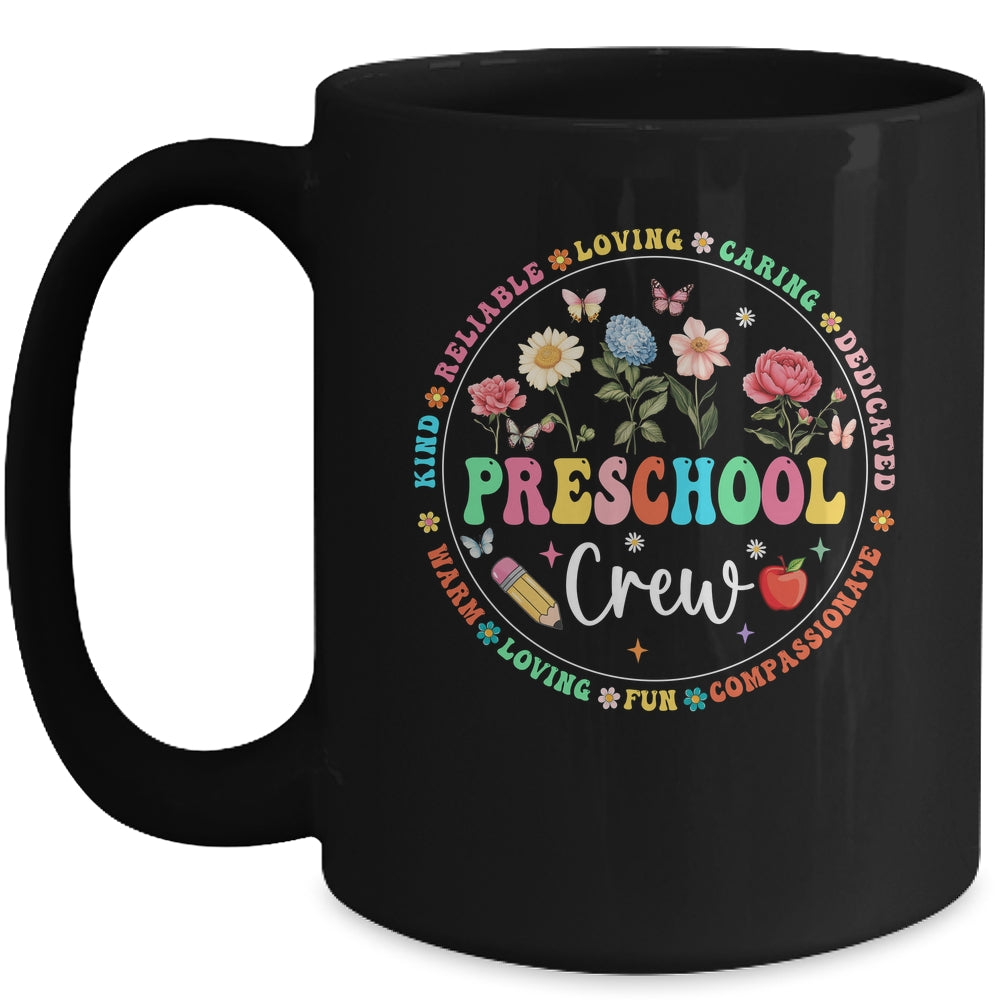 Preschool Crew Back To School Kindergarten Teacher Kids Mug | siriusteestore
