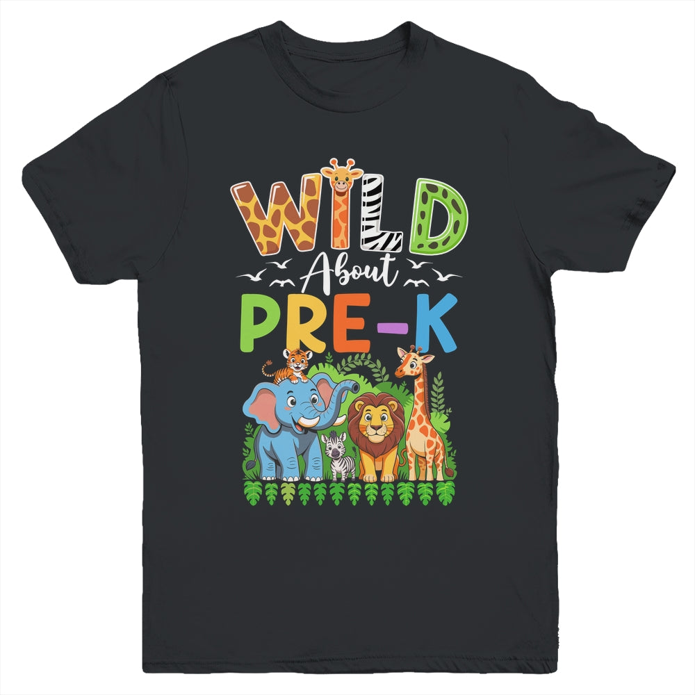 Preschool Teacher Kids Back To School Wild About Pre-k Youth Shirt | siriusteestore