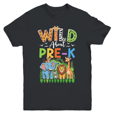 Preschool Teacher Kids Back To School Wild About Pre-k Youth Shirt | siriusteestore