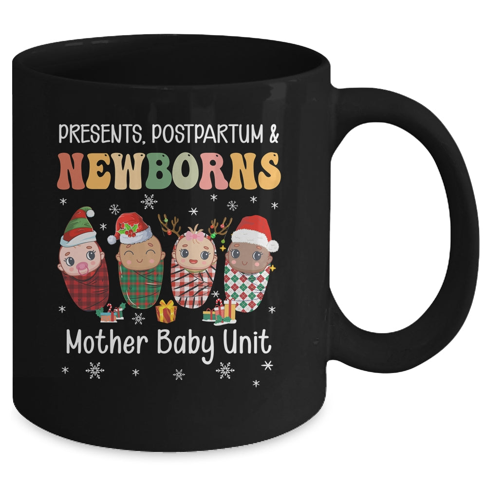 Presents Postpartum & Newborns Mother Baby Nurse Christmas Mug | siriusteestore