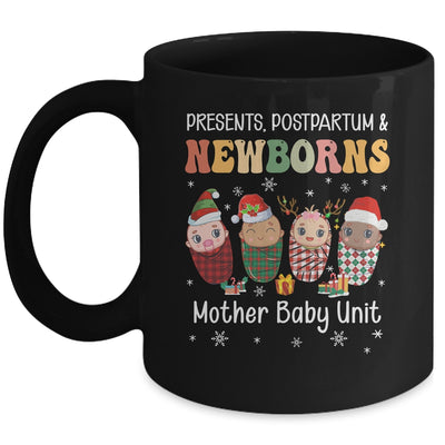 Presents Postpartum & Newborns Mother Baby Nurse Christmas Mug | siriusteestore