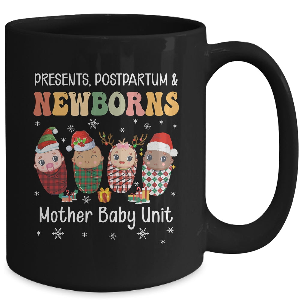 Presents Postpartum & Newborns Mother Baby Nurse Christmas Mug | siriusteestore
