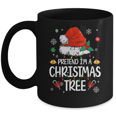 Pretend I'm A Christmas Tree Funny Lazy Halloween Costume Mug | siriusteestore