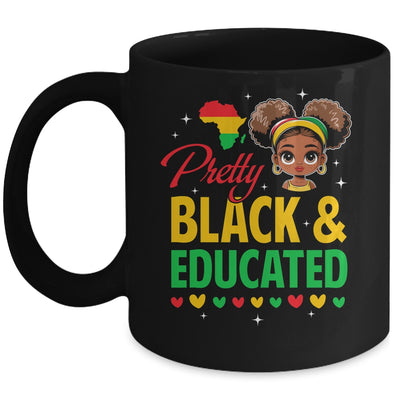 Pretty Black And Educated Girls Black History Kids Girls Mug | siriusteestore