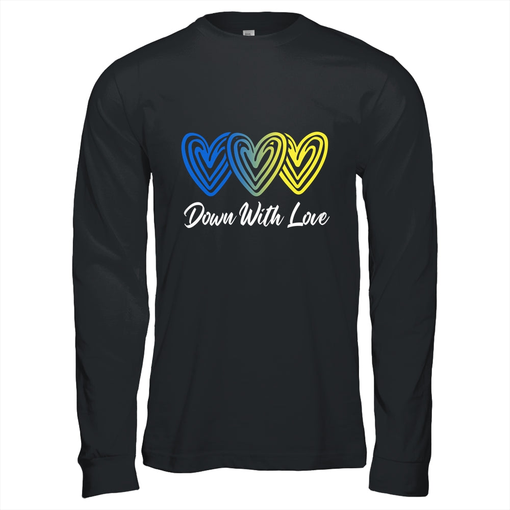 Pretty Down With Love World Down Syndrome Awareness Day Shirt & Hoodie | siriusteestore