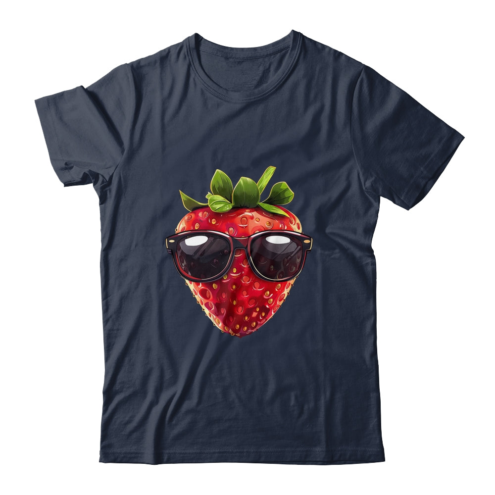 Pretty Strawberry Costume With Glasses For Fruits Lovers Shirt & Tank Top | siriusteestore