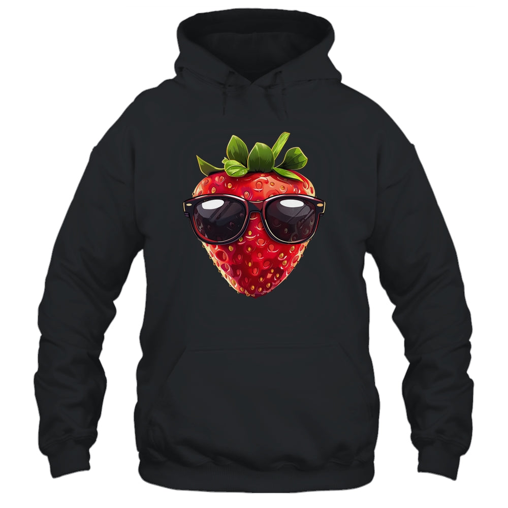 Pretty Strawberry Costume With Glasses For Fruits Lovers Shirt & Tank Top | siriusteestore