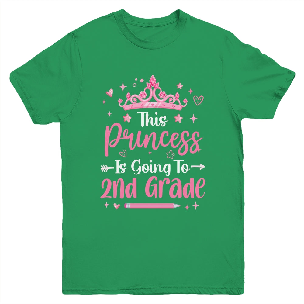Princess Going To 2nd Grade For Girls Kids Back To School Youth Shirt | siriusteestore