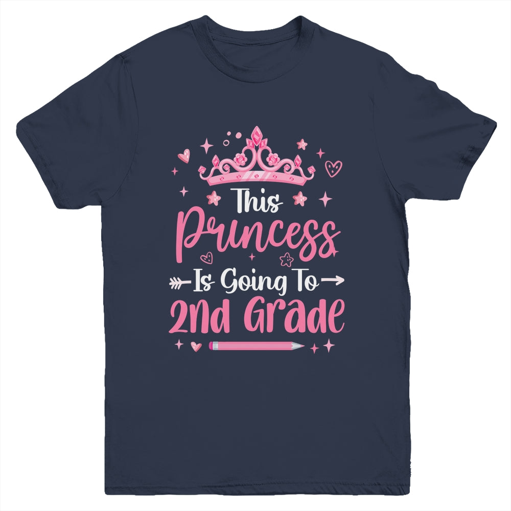 Princess Going To 2nd Grade For Girls Kids Back To School Youth Shirt | siriusteestore