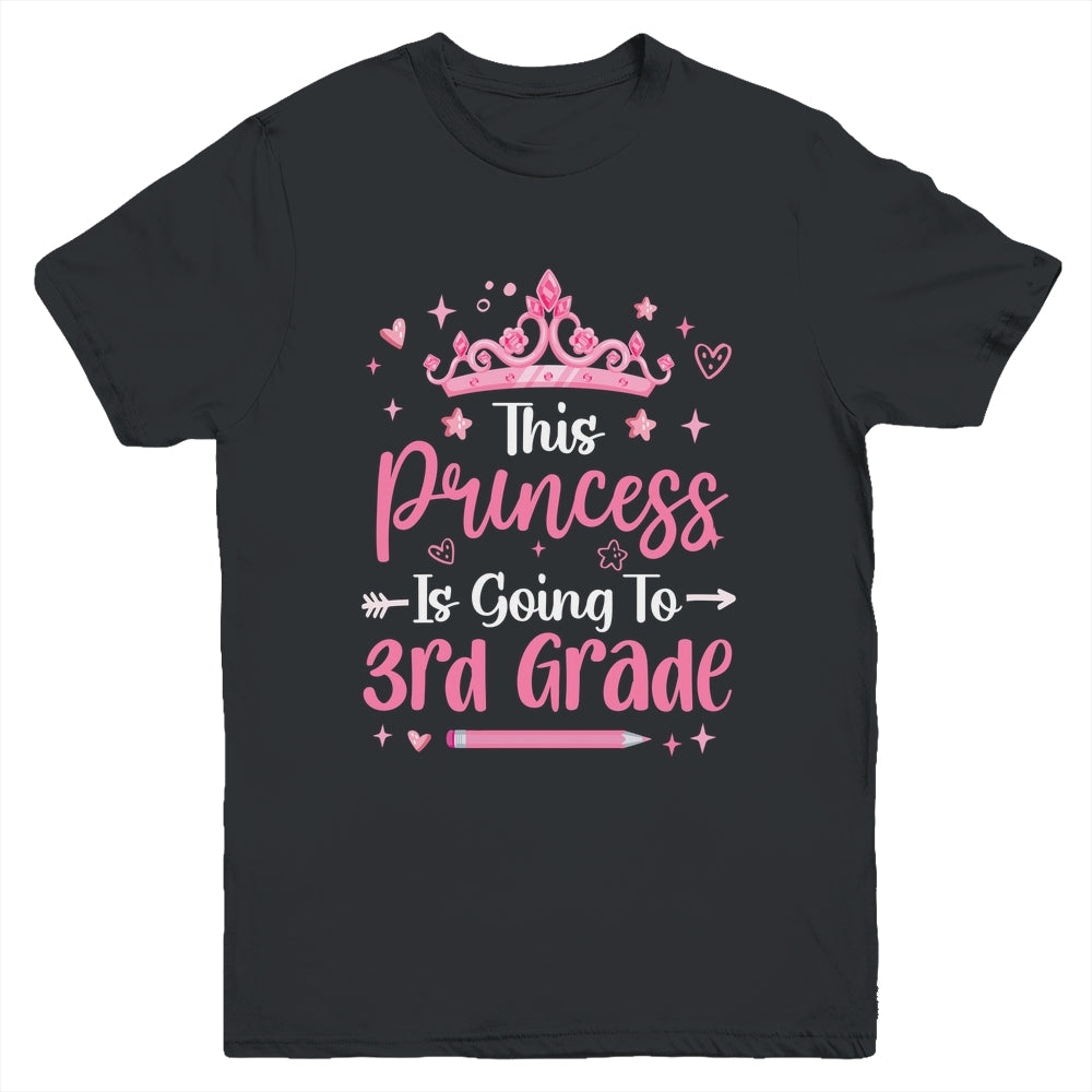 Princess Going To 3rd Grade For Girls Kids Back To School Youth Shirt | siriusteestore