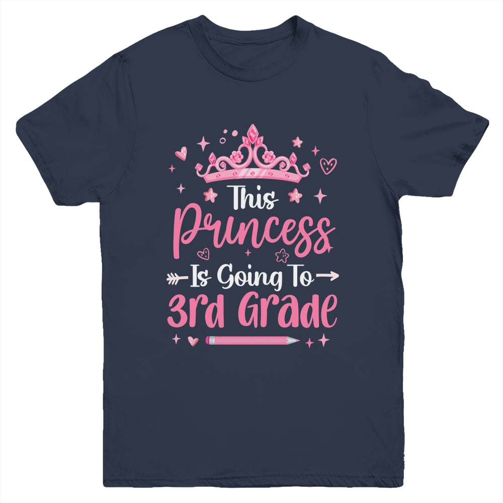 Princess Going To 3rd Grade For Girls Kids Back To School Youth Shirt | siriusteestore