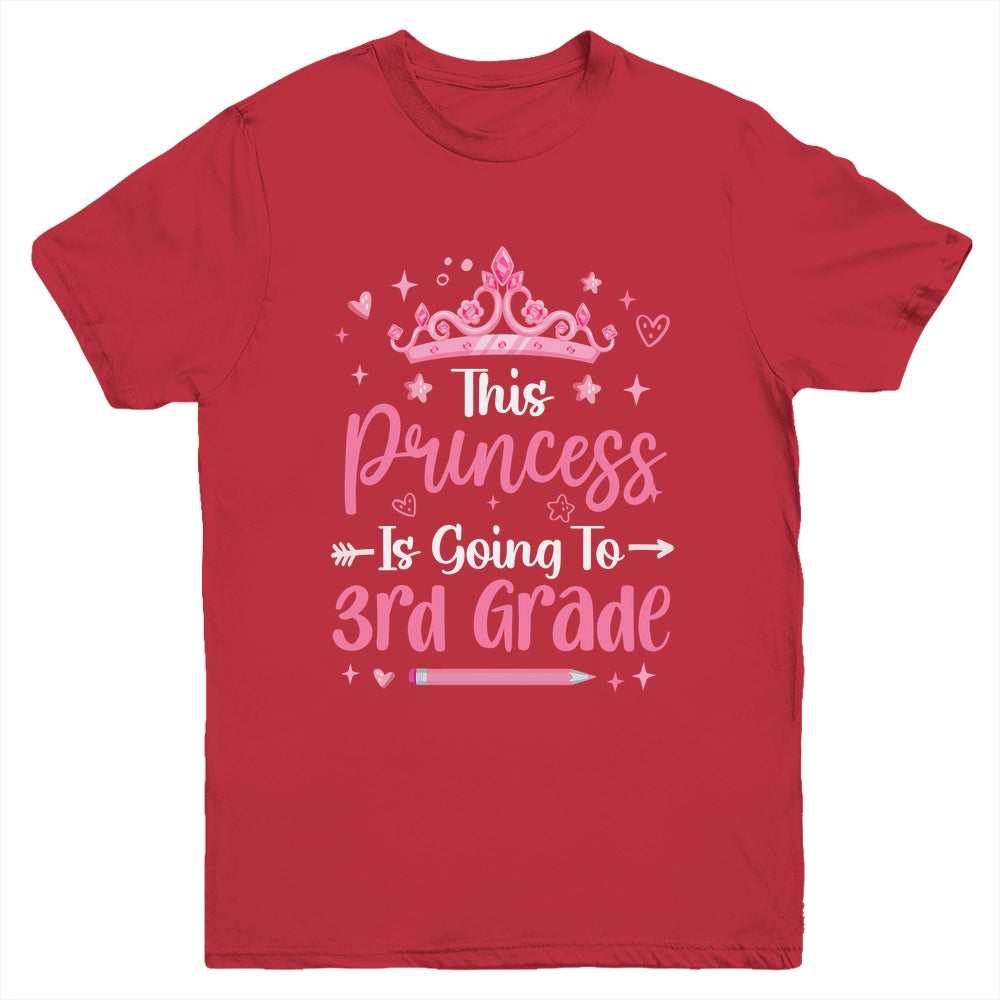 Princess Going To 3rd Grade For Girls Kids Back To School Youth Shirt | siriusteestore