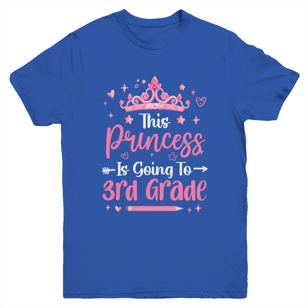 Princess Going To 3rd Grade For Girls Kids Back To School Youth Shirt | siriusteestore