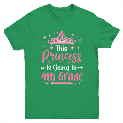 Princess Going To 4th Grade For Girls Kids Back To School Youth Shirt | siriusteestore