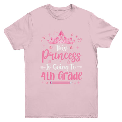 Princess Going To 4th Grade For Girls Kids Back To School Youth Shirt | siriusteestore