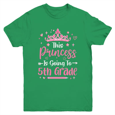 Princess Going To 5th Grade For Girls Kids Back To School Youth Shirt | siriusteestore