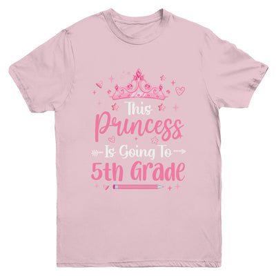 Princess Going To 5th Grade For Girls Kids Back To School Youth Shirt | siriusteestore