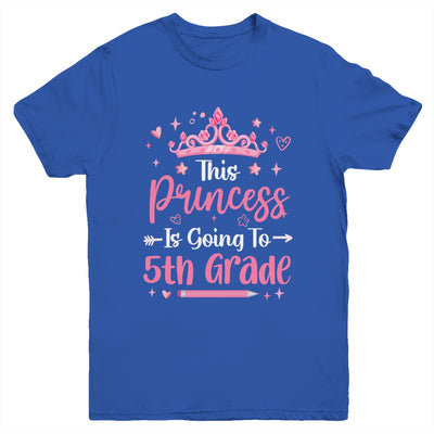Princess Going To 5th Grade For Girls Kids Back To School Youth Shirt | siriusteestore