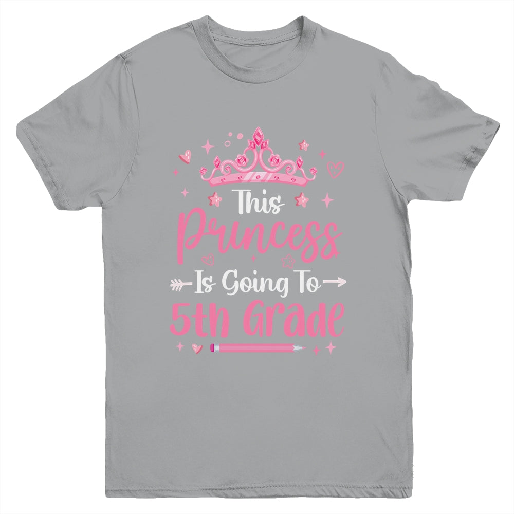 Princess Going To 5th Grade For Girls Kids Back To School Youth Shirt | siriusteestore