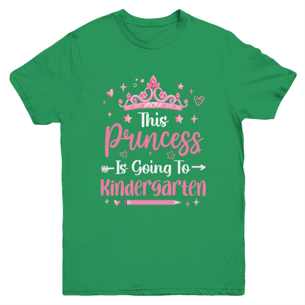 Princess Going To Kindergarten For Girls Kids Back To School Youth Shirt | siriusteestore
