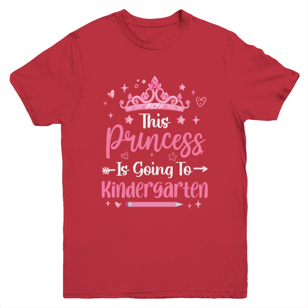 Princess Going To Kindergarten For Girls Kids Back To School Youth Shirt | siriusteestore