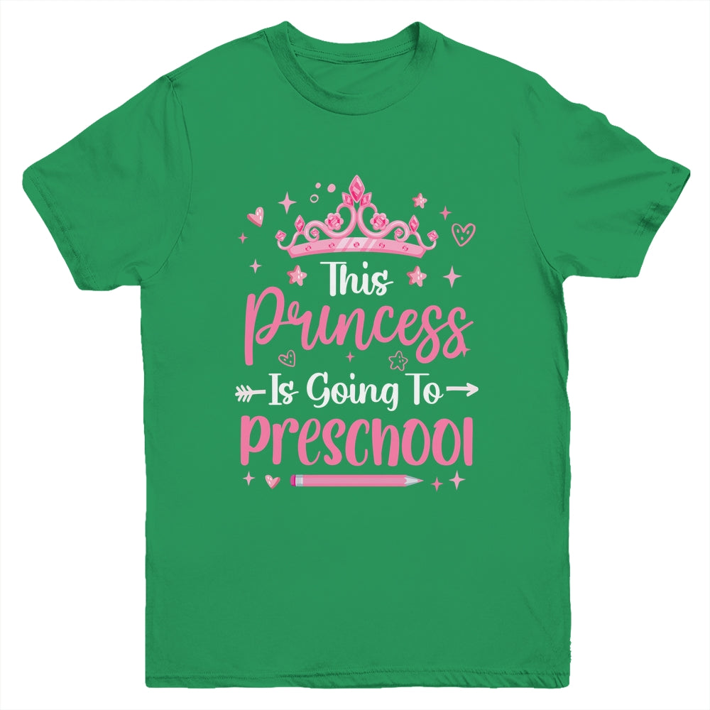 Princess Going To Preschool For Girls Kids Back To School Youth Shirt | siriusteestore
