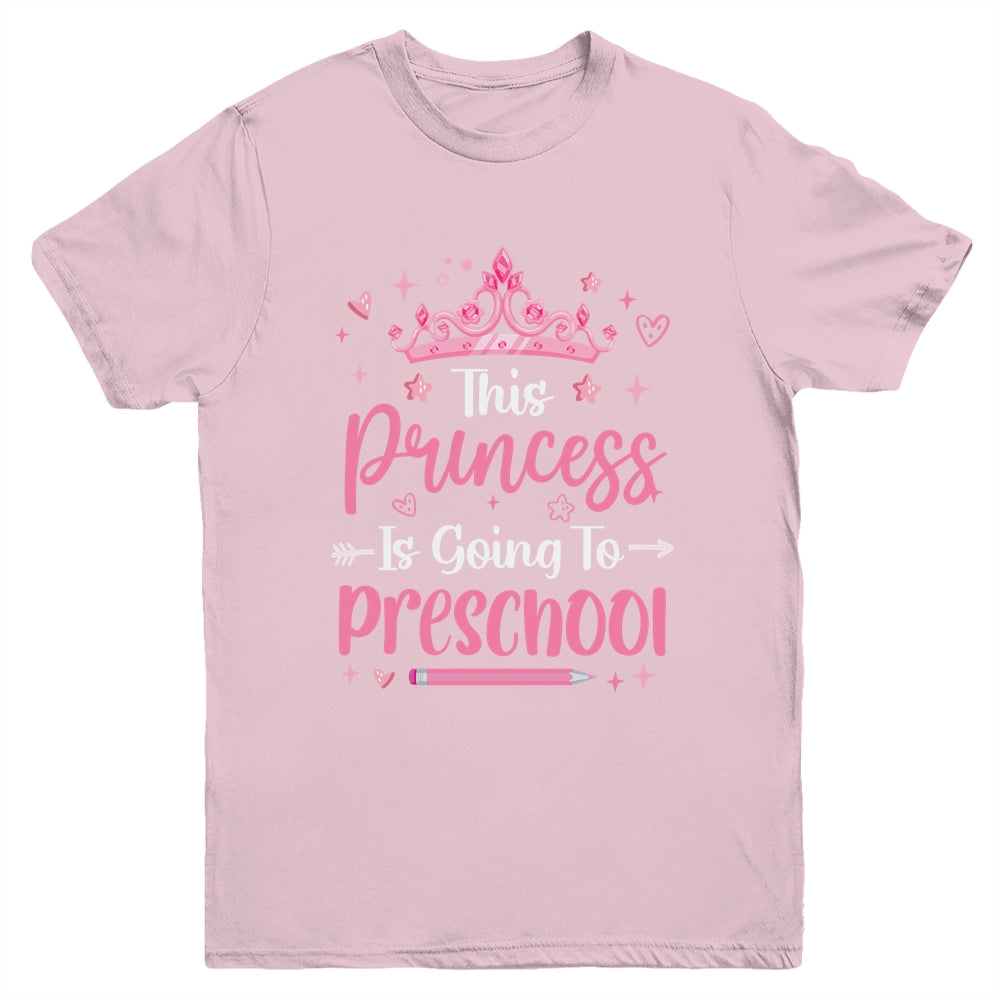 Princess Going To Preschool For Girls Kids Back To School Youth Shirt | siriusteestore