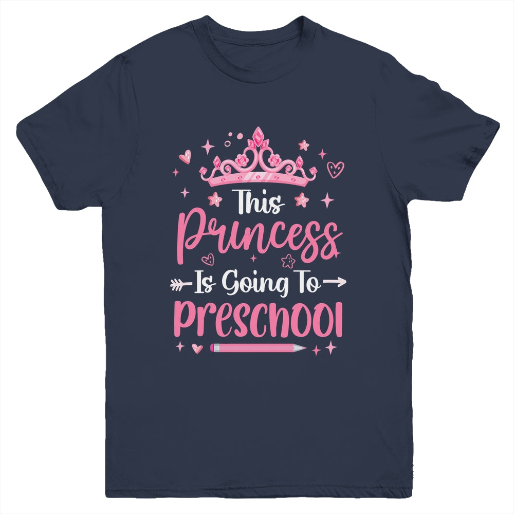 Princess Going To Preschool For Girls Kids Back To School Youth Shirt | siriusteestore