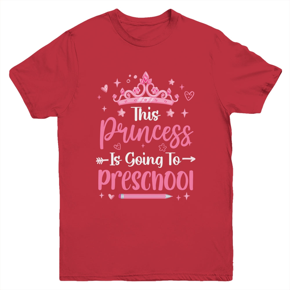 Princess Going To Preschool For Girls Kids Back To School Youth Shirt | siriusteestore