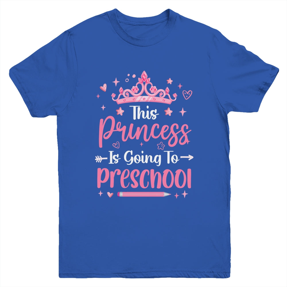 Princess Going To Preschool For Girls Kids Back To School Youth Shirt | siriusteestore