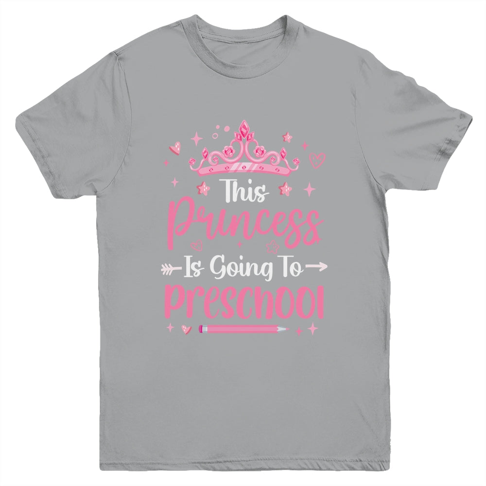 Princess Going To Preschool For Girls Kids Back To School Youth Shirt | siriusteestore