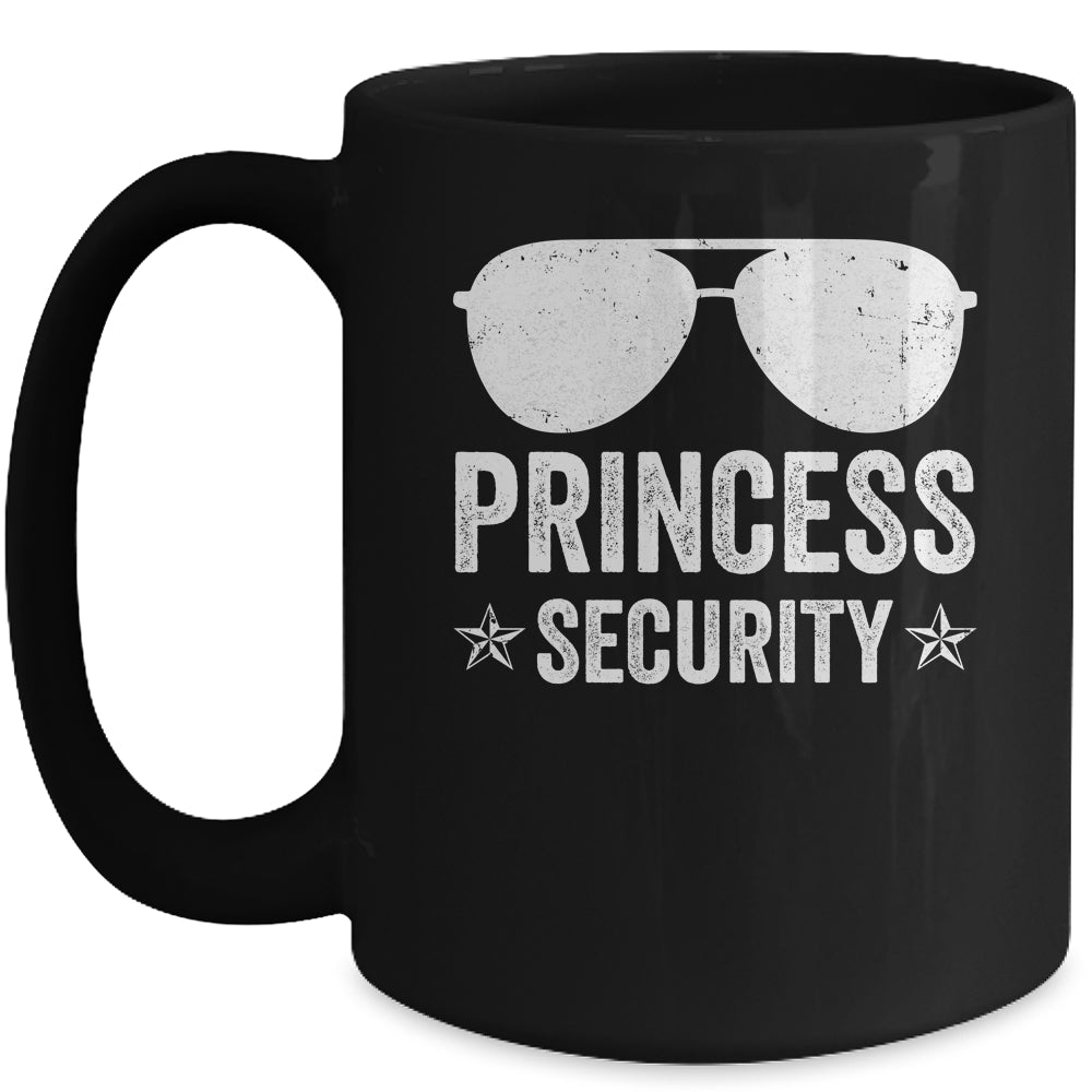 Princess Security Boys Big Brother Vintage Birthday Dad Mom Mug | siriusteestore