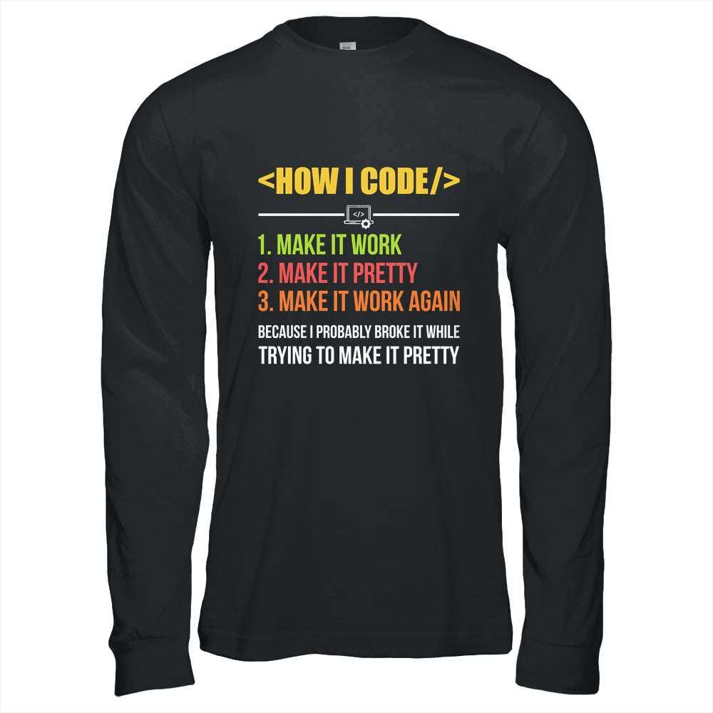 Programmer Coder Funny Design Developer Programming Coding Shirt & Hoodie | siriusteestore
