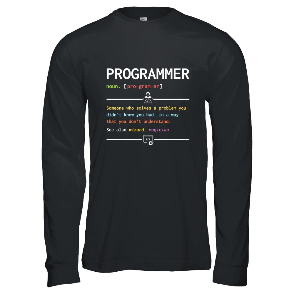 Programming Funny Computer Geek Definition Programmer Shirt & Hoodie | siriusteestore